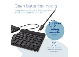 Toetsenbord R-Go Split Break QWERTY WL zwart