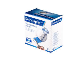 Elastische blauwe textielpleister Detectaplast 6cmx5m