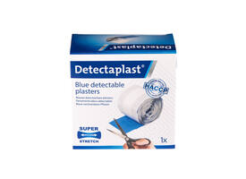 Elastische blauwe textielpleister Detectaplast 6cmx5m