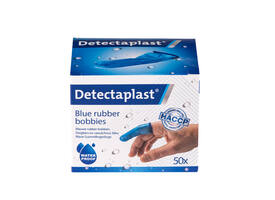 Vingerlingen Detectaplast rubber blauw 50 stuks
