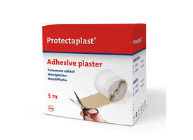Elastische pleister Protectaplast bruin op rol 6cmx5m