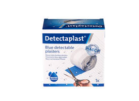Waterafstotende blauwe pleister Detectaplast 6cmx5m