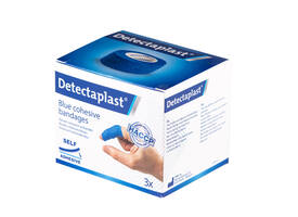 Snelpleister blauw Detectaplast 2,5cmx4,5m 3 stuks
