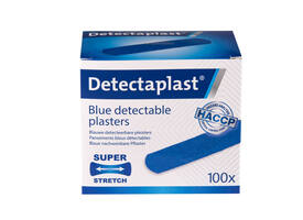 Elastische blauwe textielpleister Detectaplast 19x72mm 100 stuks
