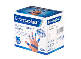 Waterafstotende blauwe pleister Detectaplast assorti 100 stuks