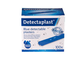 Waterafstotende blauwe pleister Detectaplast 19x72mm 100 stuks