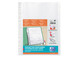 Showtas Oxford A4 PP 200µ glashelder met sluitklep 10 stuks
