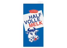 Melk Landhof halfvol houdbaar pak 1 liter