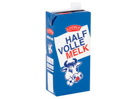 Melk Landhof halfvol houdbaar pak 1 liter