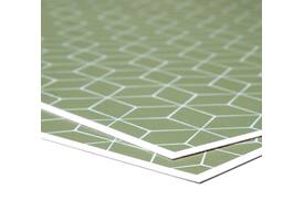 Placemat IEZZY Japanse kersenbloesem groen 6 stuks