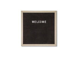 Letterbord IEZZY 30x30cm naturel hout