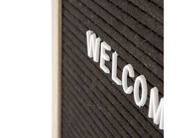 Letterbord IEZZY 30x30cm naturel hout