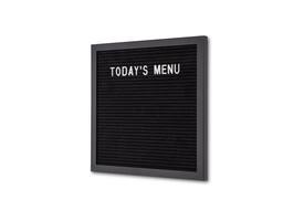 Letterbord IEZZY 30x30cm zwart hout