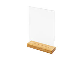 Menukaarthouder IEZZY T tafeldisplay A4 hout