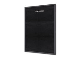 Letterbord IEZZY 60x80cm zwart hout