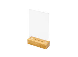 Menukaarthouder IEZZY T tafeldisplay A6 hout