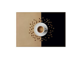 Placemat IEZZY koffiekop bruin 6 stuks