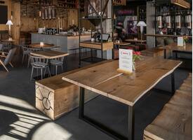 Menukaarthouder IEZZY T tafeldisplay A5 hout