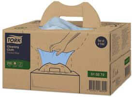 Reinigingsdoek Tork W7 Premium dispenserdoos 1-laags 210 vel blauw 510272