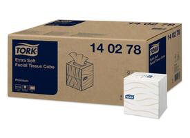 Facial tissues Tork Premium kubus 2-laags 100 vel wit 140278