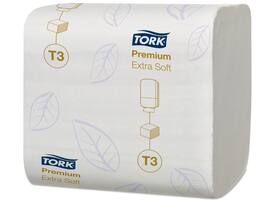 Toiletpapier Tork T3 Premium gevouwen 2-laags 110x190mm wit 114276