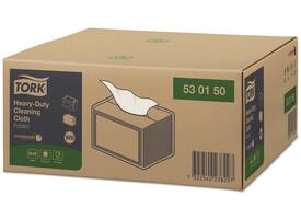 Reinigingsdoek Tork W8 Premium Heavy-Duty 1-laags 45 vel wit 530150