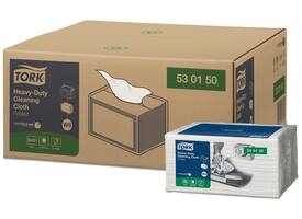 Reinigingsdoek Tork W8 Premium Heavy-Duty 1-laags 45 vel wit 530150