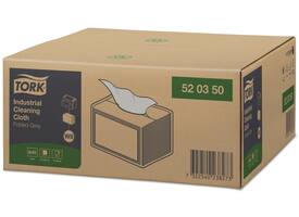 Reinigingsdoek Tork W8 Premium Industrial 1-laags 55 vel grijs 520350