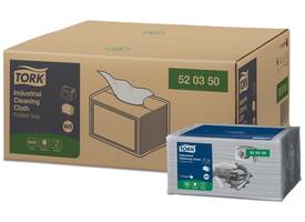 Reinigingsdoek Tork W8 Premium Industrial 1-laags 55 vel grijs 520350