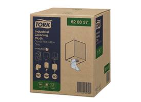 Reinigingsdoek Tork W1-W2-W3 Premium Industrial 1-laags 390 vel grijs 520337