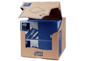 Lunchservet Tork Advanced 1/8 vouw 2-laags 328x325mm 200 vel donkerblauw 477421
