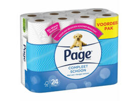 Toiletpapier Page Compleet Schoon 2-laags 140vel 24 rol wit