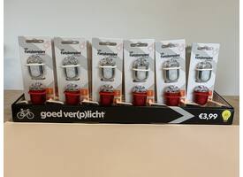 Fietslampje voor en achter