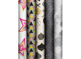 Inpakpapier Stewo Dazzling Yule 200x70cm assorti