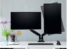 Monitorarm Kensington One-touch in hoogte verstelbaar dubbel