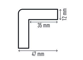 Beschermingsprofiel Durable C35 hoek 1m geel zwart
