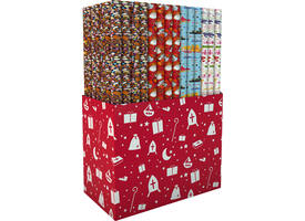 Inpakpapier Sint 46.5x250cm assorti