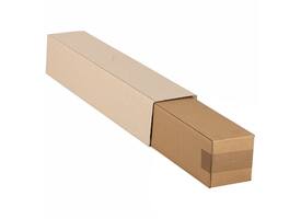 Vierkante koker IEZZY 750x120x120mm bruin bodem