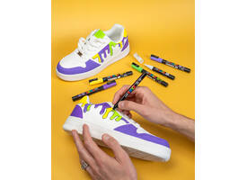 Paintmarker Uni POSCA Groovy Colours assorti metalen koffer à 20 stuks