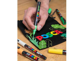 Paintmarker Uni POSCA Groovy Colours assorti metalen koffer à 20 stuks