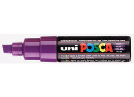 Paintmarker Uni POSCA PC8K breed schuin paars