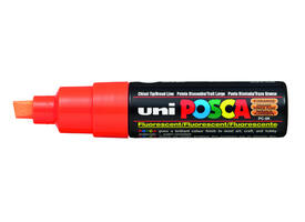 Paintmarker Uni POSCA PC8K breed schuin fluor oranje