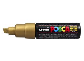 Paintmarker Uni POSCA PC8K breed schuin goud