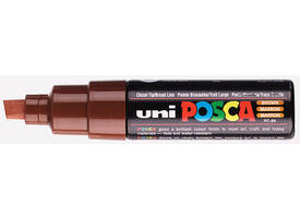 Paintmarker Uni POSCA PC8K breed schuin bruin