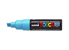 Paintmarker Uni POSCA PC8K breed schuin fluor turquoise