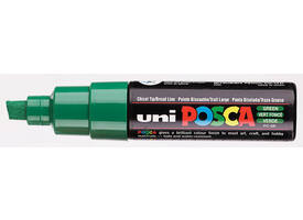 Paintmarker Uni POSCA PC8K breed schuin donkergroen