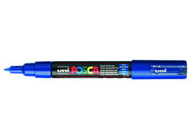 Paintmarker Uni POSCA PC1MC extra fijn donkerblauw