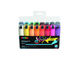 Paintmarker Uni POSCA PC7M breed assorti set à 16 stuks