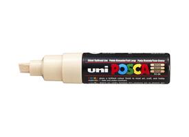 Paintmarker Uni POSCA PC8K breed schuin beige