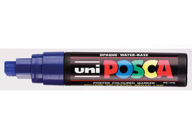 Paintmarker Uni POSCA PC17K extra breed rechthoek donkerblauw